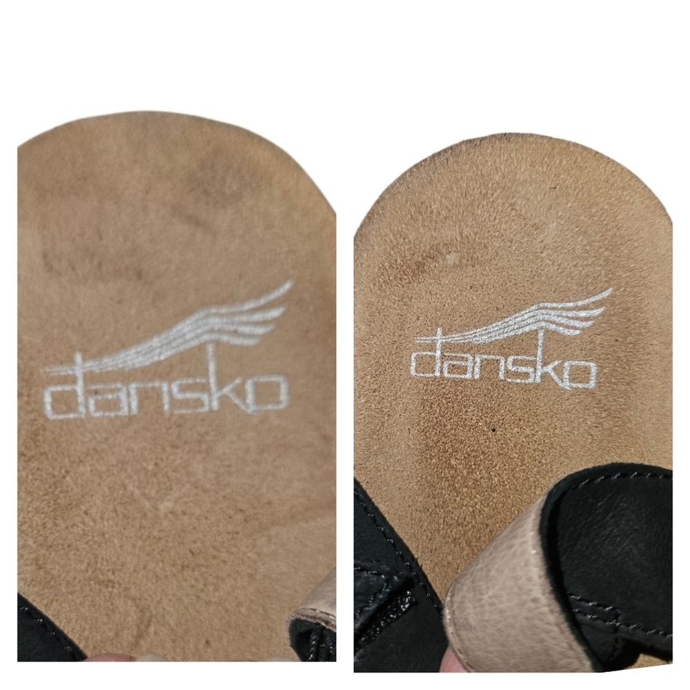 Dansko Rowan Close Toe Mary Jane Stappy Black Nubuck Leather Comfort shoes Sz 37 - Picture 6 of 8